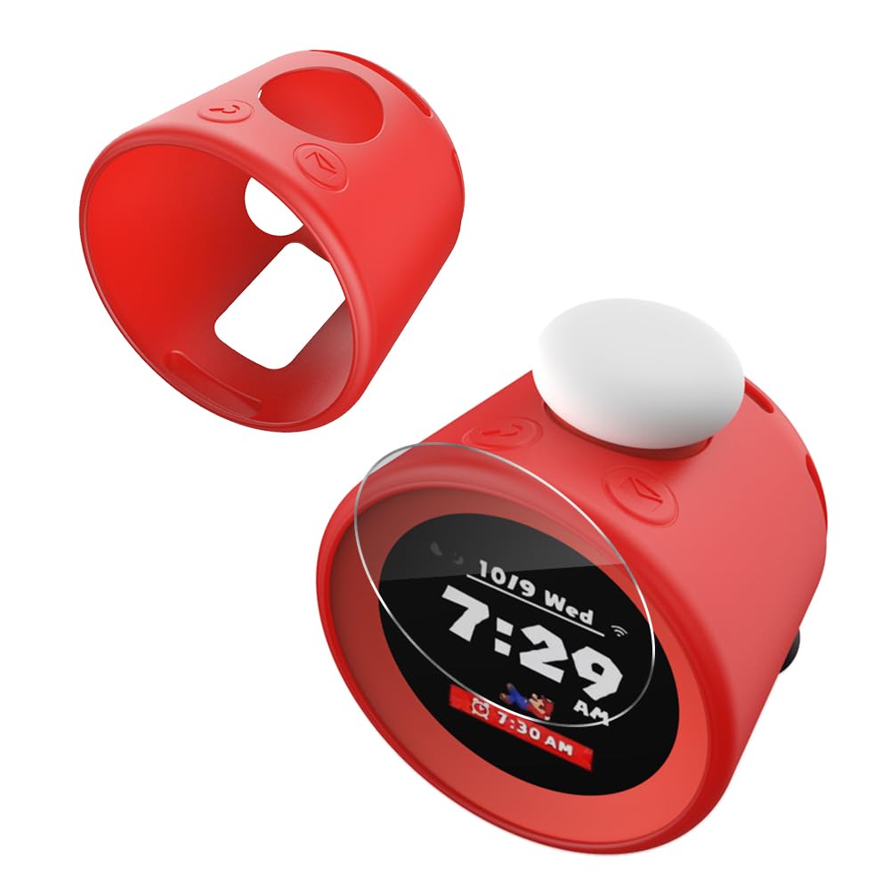 Для Nintendo Звуковые часы Будильник Силикон YEZHU Закаленное стекло Пленка Полная защита Легкий Пылезащитный и Ударопрочный Чехол для хранения Чехол, Материал,